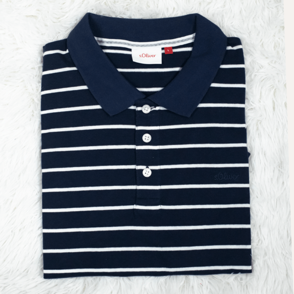 s'Oliver Premium Quality Men's Yarn Dying Polo RT 277 - Image 3