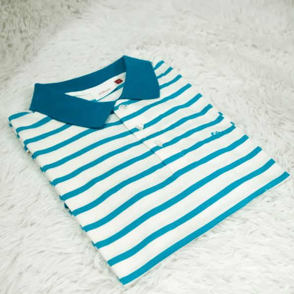 s'Oliver Premium Quality Men's Yarn Dying Polo RT 281 - Image 2
