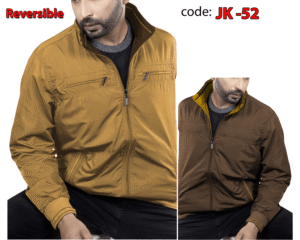 🧥 Premium Two-in-One (Reversible) CK High Neck Winter  Men's Jacket JK 52