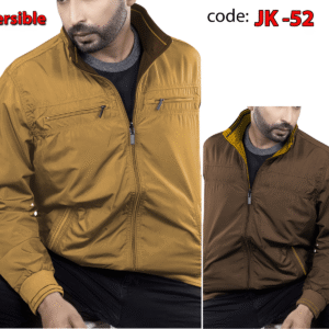 🧥 Premium Two-in-One (Reversible) CK High Neck Winter  Men's Jacket JK 52