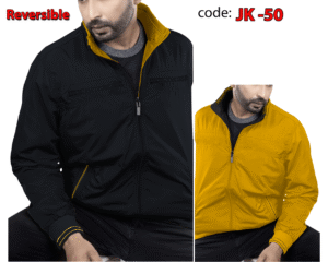 🧥 Premium Two-in-One (Reversible) LCW High Neck Winter  Men's Jacket JK 50